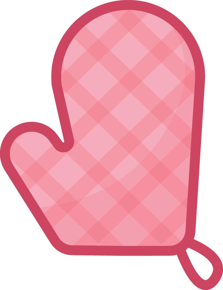 Red Oven Mitt vector