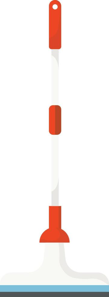 Blue Handheld Broom vector