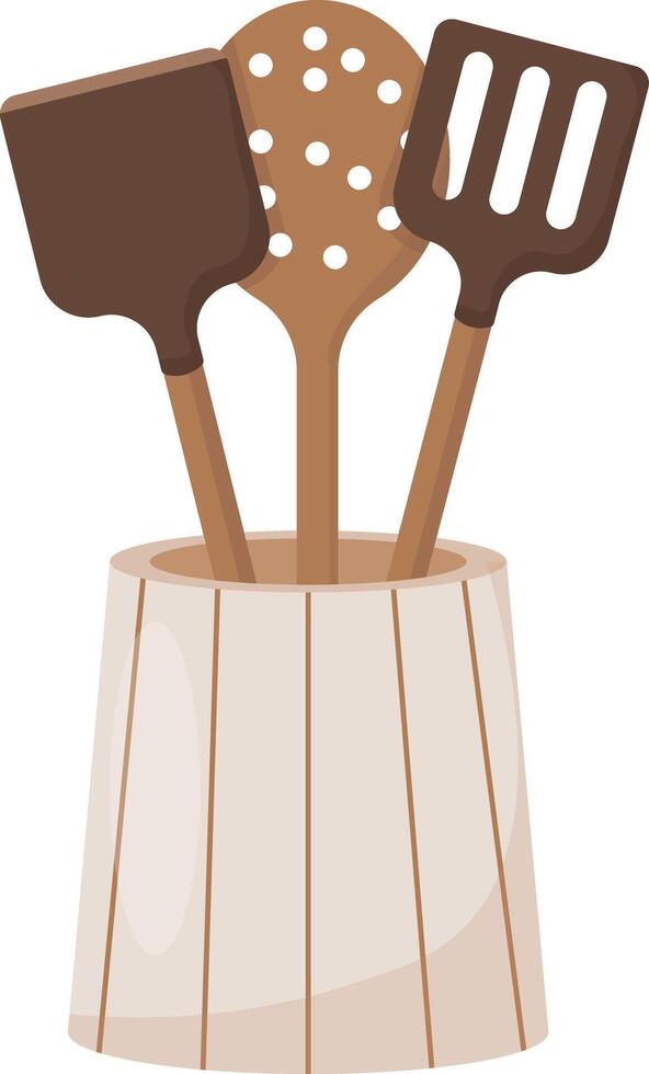 Utensil Holder Set vector