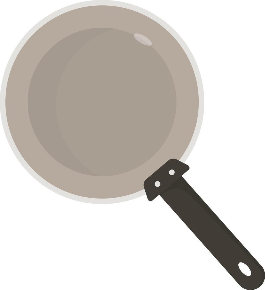 Grey Frying Pan vector