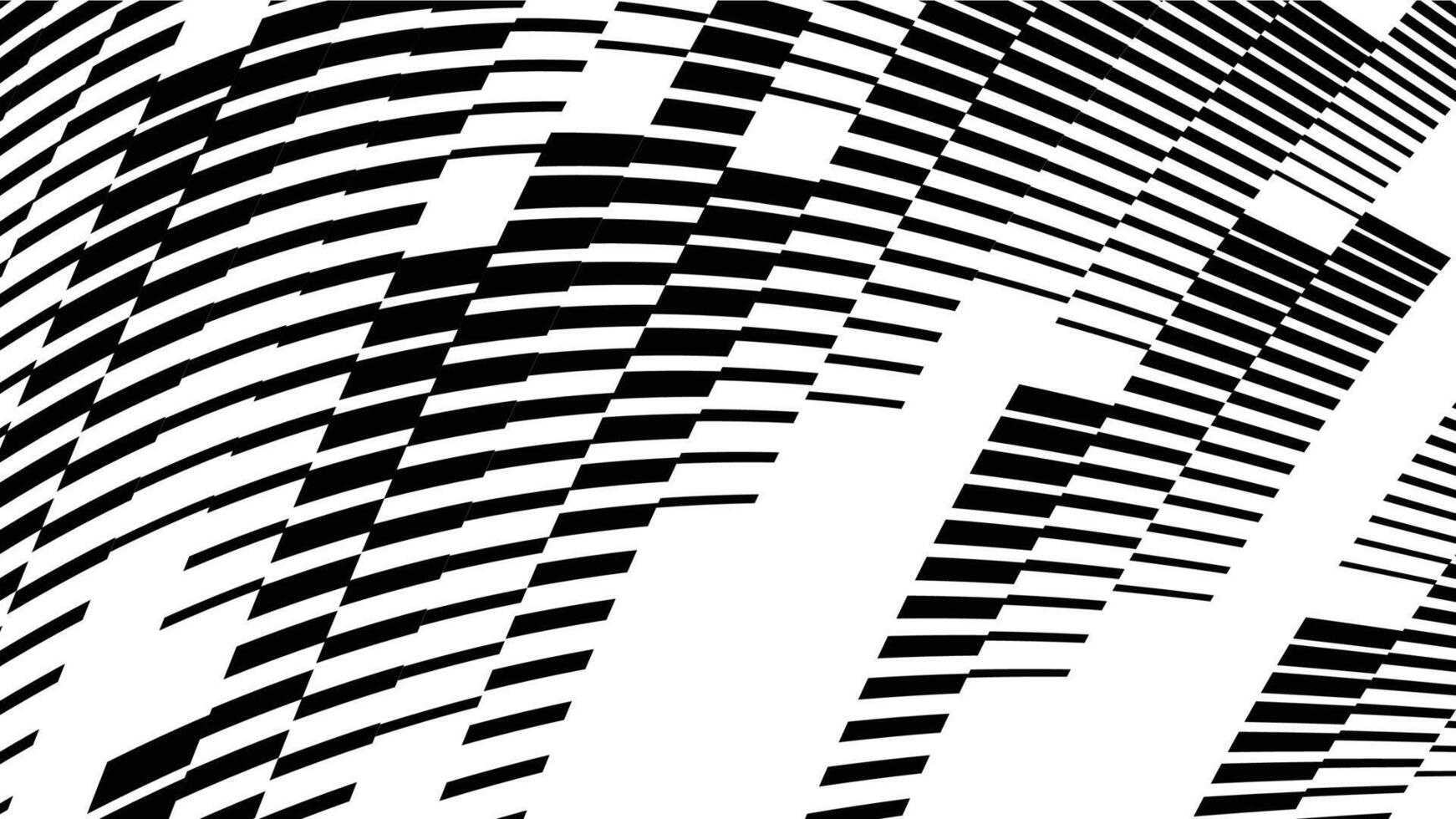 Abstract geometric seamless pattern with wave fading lines, tracks, halftone stripes. Extreme sport style illustration, urban art. Trendy monochrome graphic texture. Best pattern vector
