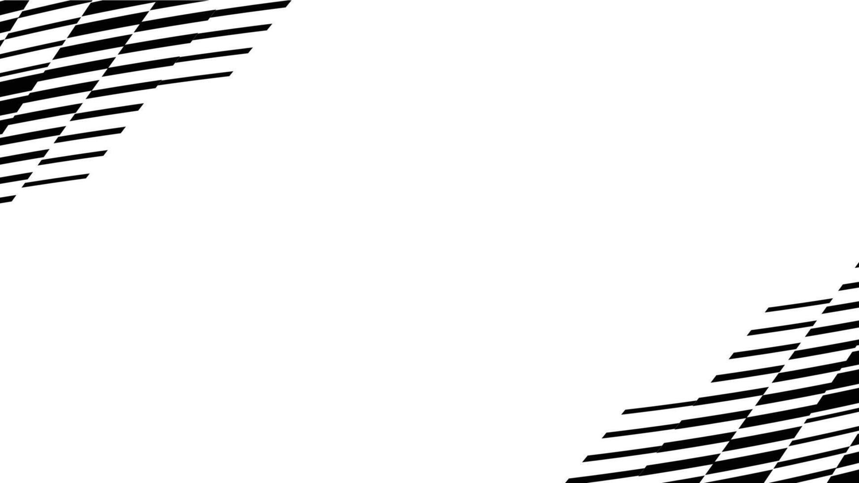 Abstract geometric seamless pattern with wave fading lines, tracks, halftone stripes. Extreme sport style illustration, urban art. Trendy monochrome graphic texture. Stylish sports pattern vector