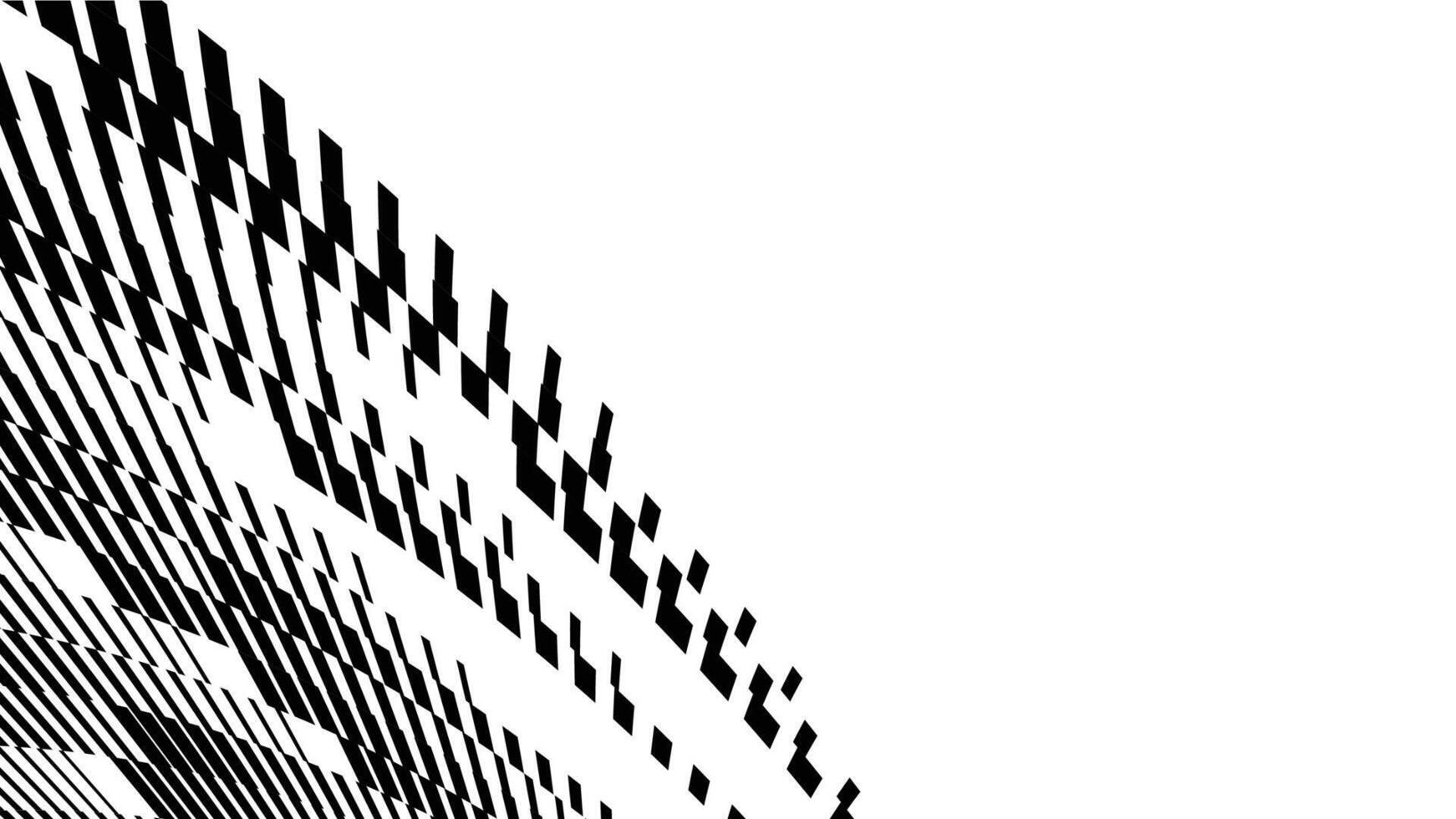 Abstract geometric seamless pattern with wave fading lines, tracks halftone stripes vector