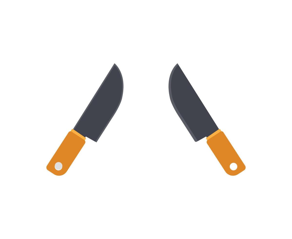Knife isolated on a white background vector