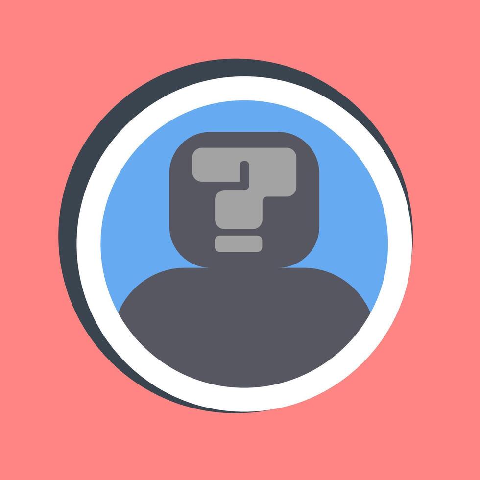 Sticker anonymity. Crypto currency elements. vector