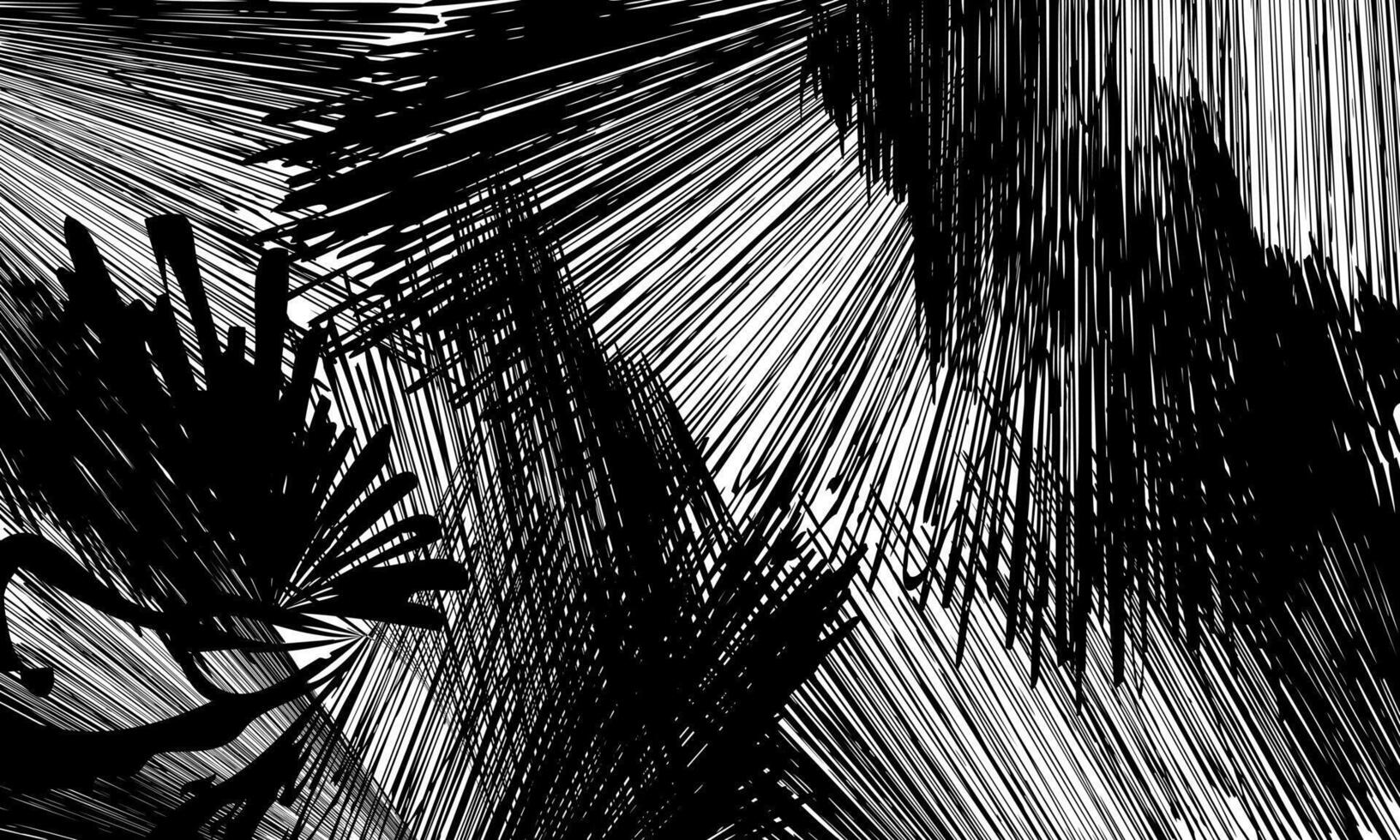 Abstract grunge paintbrush scratch black lines. artistic texture. vector