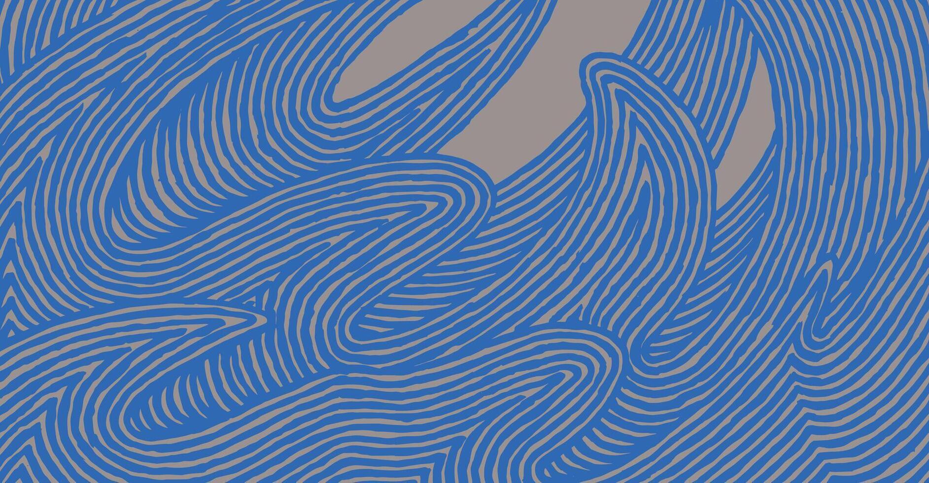 An energetic, hand drawn brush lines abstract wave pattern featuring bold flowing lines with dynamic movement, good for impactful designs, textile, carpet vector