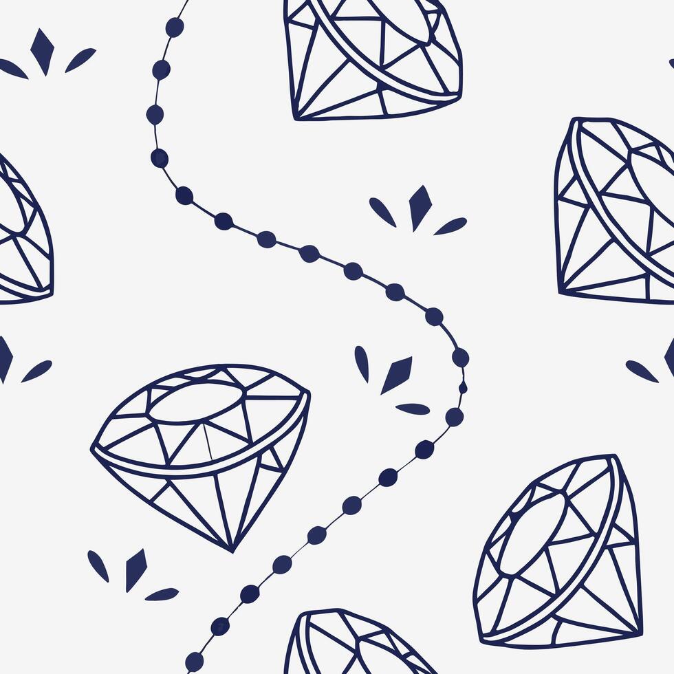 A seamless style, Glittering Crystal Fragments vector
