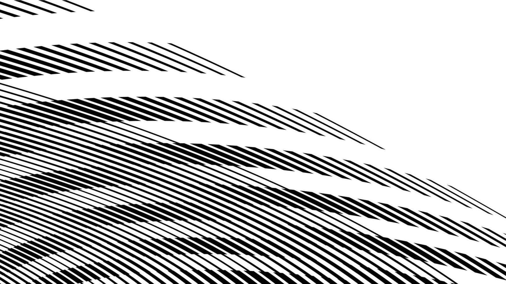 black and white abstract wave pattern vector
