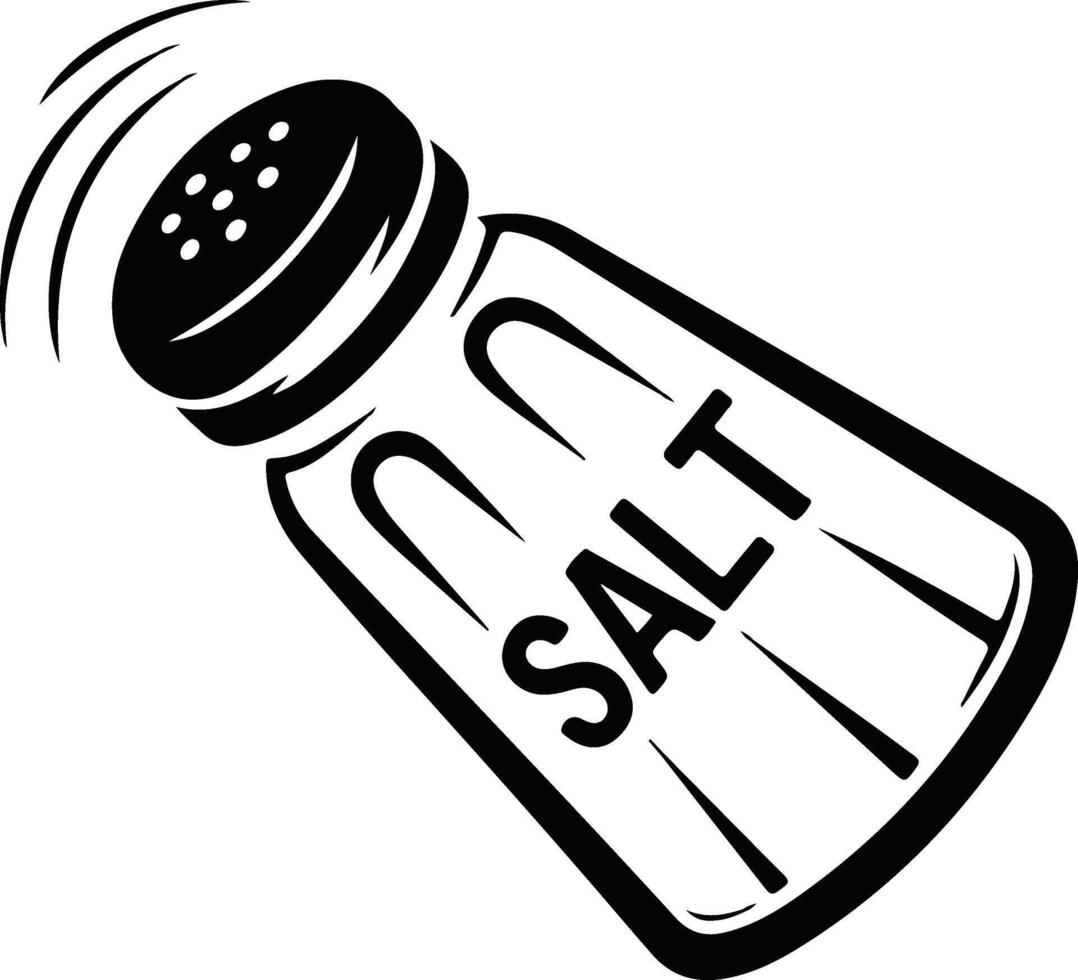 Salt shaker clipart vector