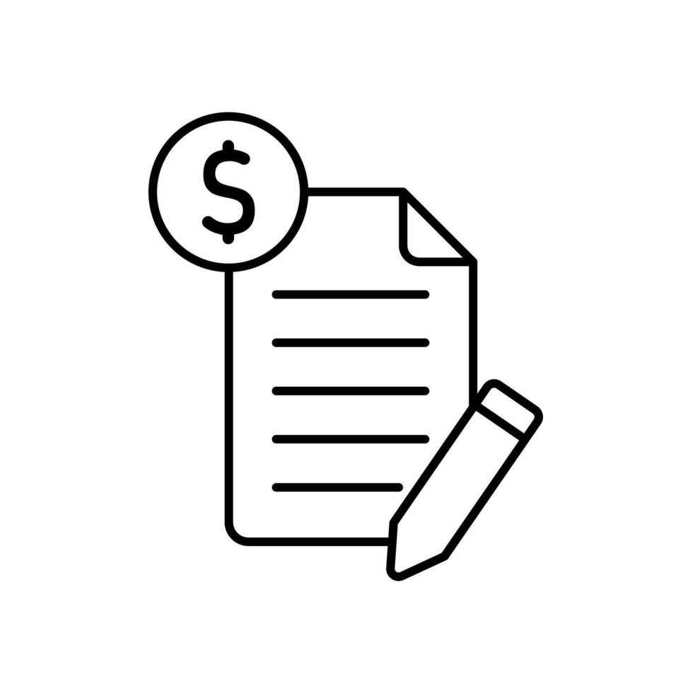 Icon a contract.. vector