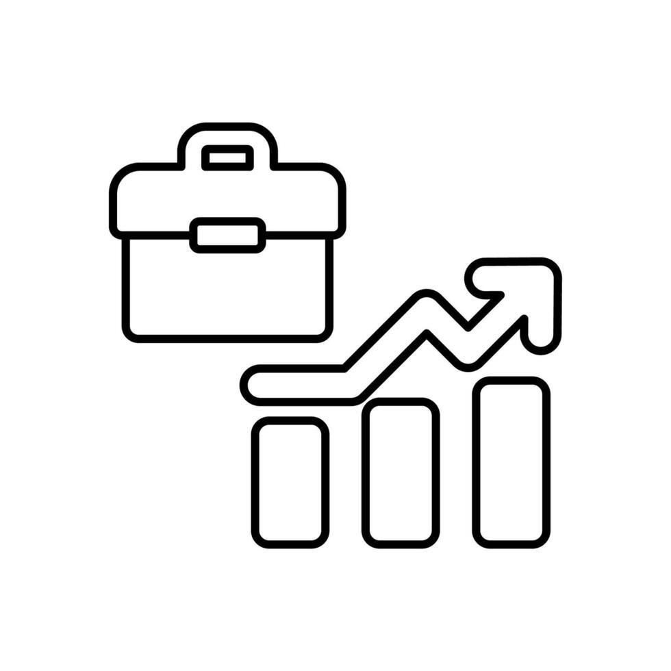 Icon a career, isolated against a clean background. vector