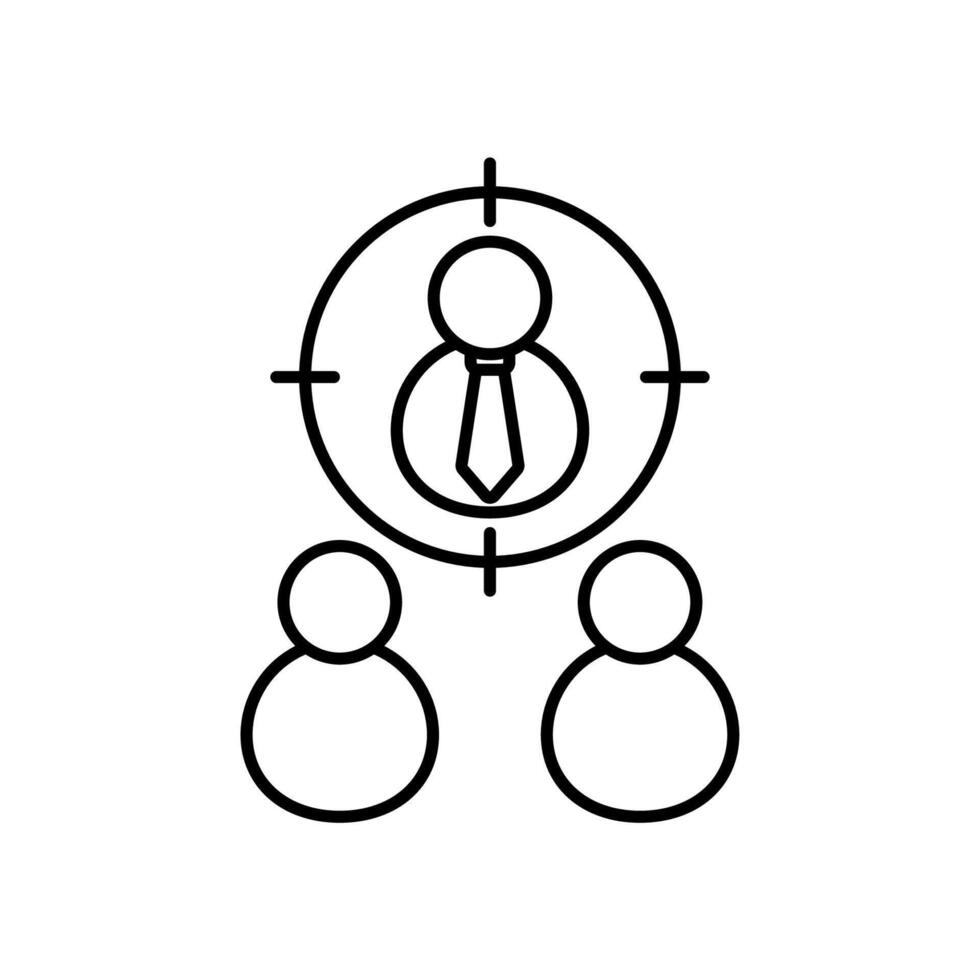 Icon a headhunting vector
