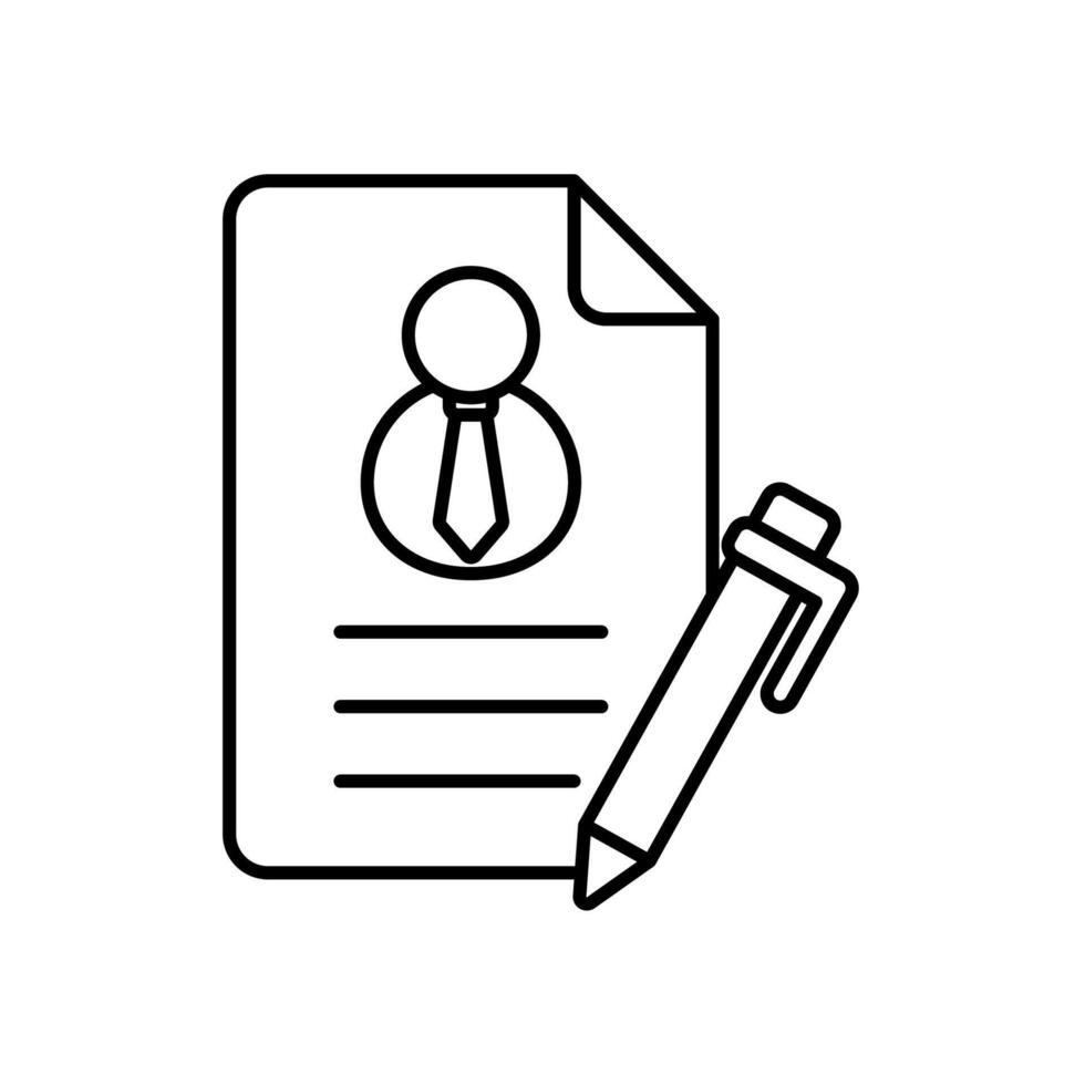Icon a resume vector