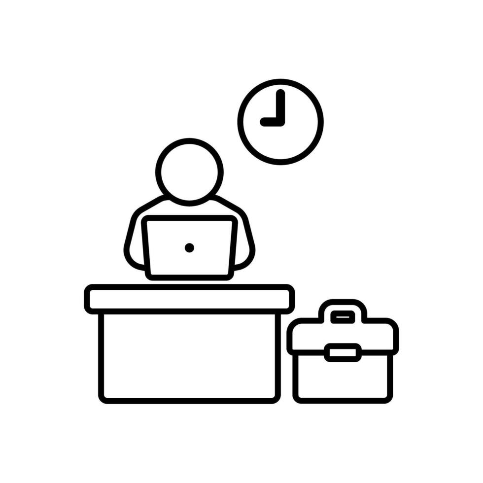 Icon a occupation, isolated against a clean background vector