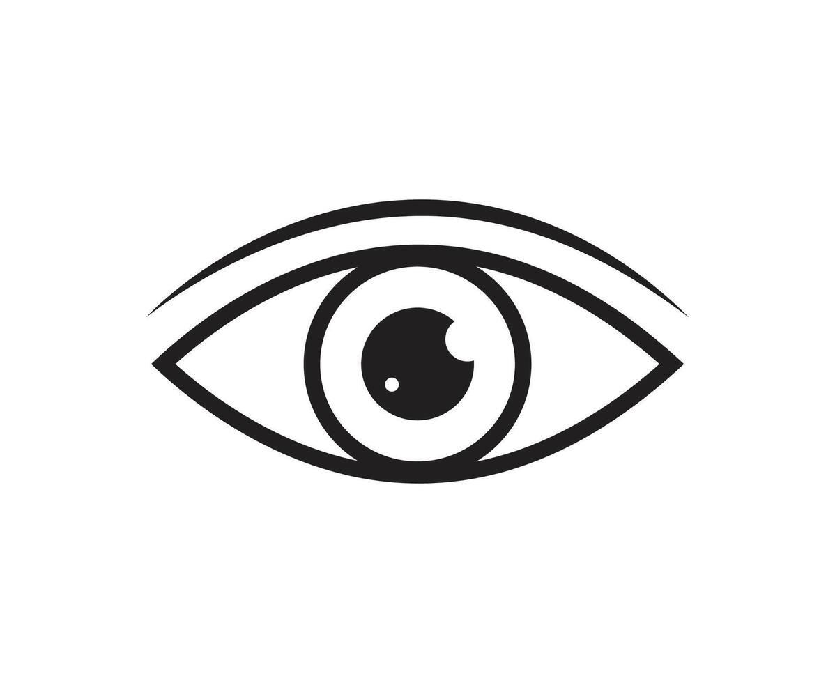 Man Eye Stock icon vector