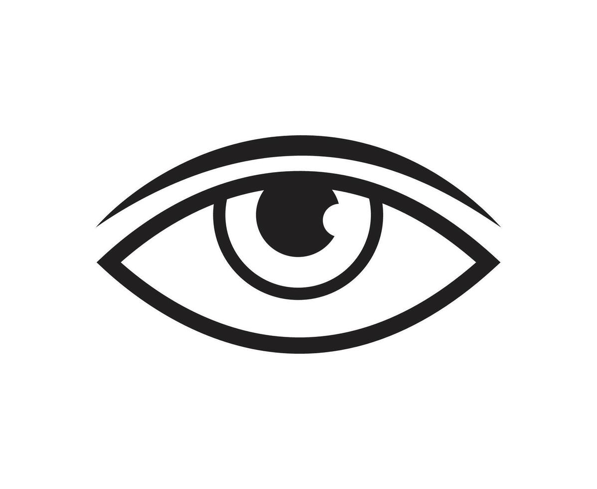Man Eye Art icon vector