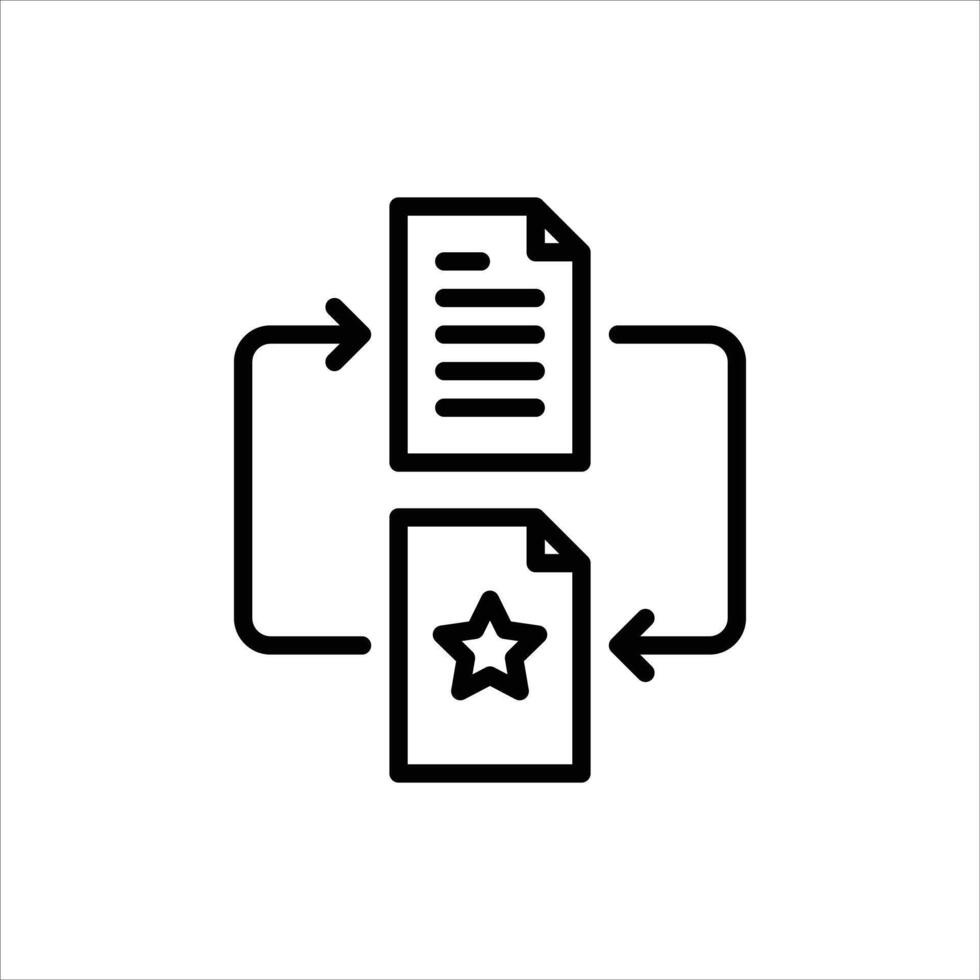 prioritize task outline icon. important task black line illustration. vector