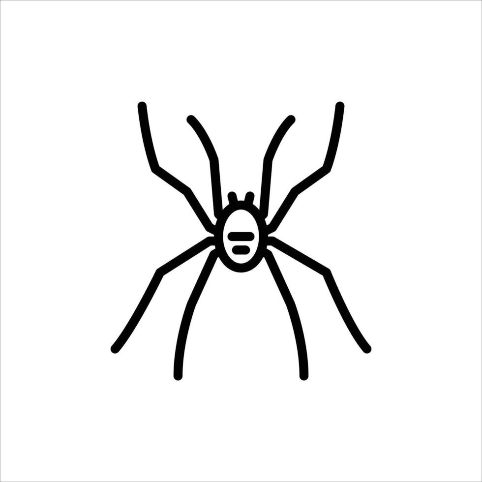 Daddy longlegs outline icon. long legs black line illustration. vector