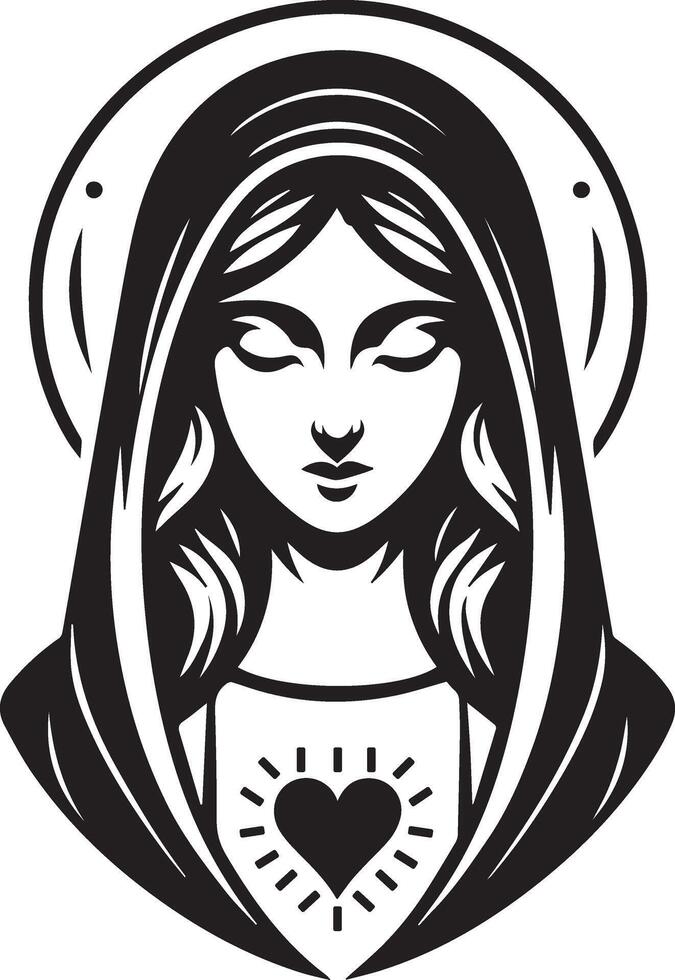 Assumption of Mary Christian Festival vector