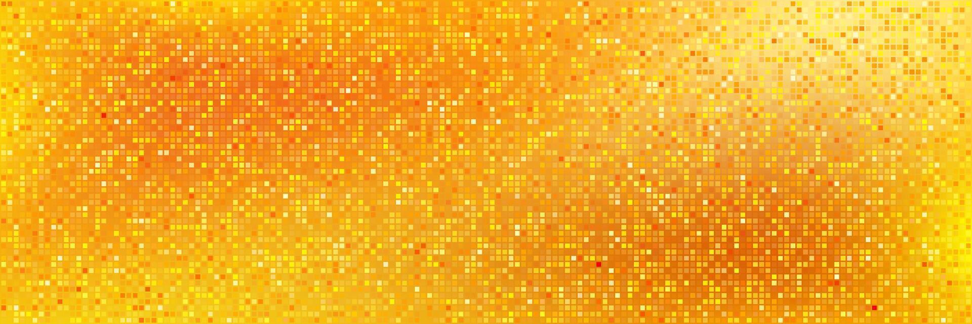Gold glitter shining halftone style banner for design project vector