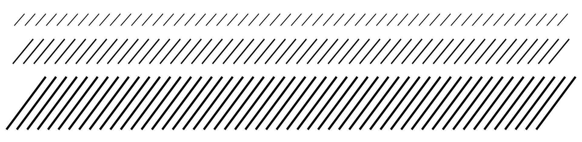 Slash line border diagonal lines black color vector