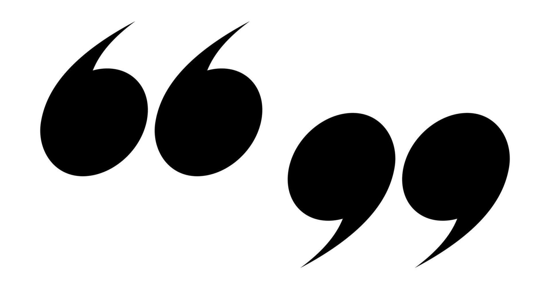 Quotation icon black color flat style for design vector