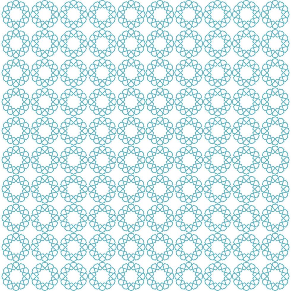Ornamental seamless pattern with abstract blue shapes on background vector