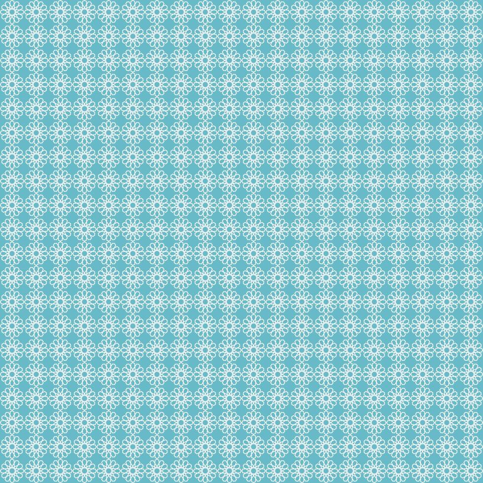Ornamental seamless pattern with abstract shapes on blue background vector
