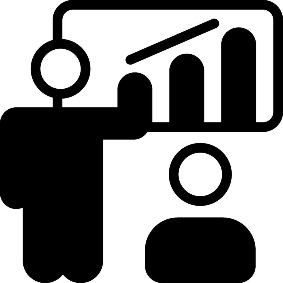 Presentation SkillsModern Semi Solid Black Icon vector