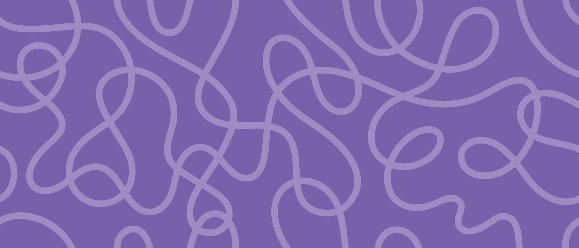 Creative squiggle pattern. Seamless abstract design with overlapping strokes for fabric prints, wallpapers, and digital artwork vector
