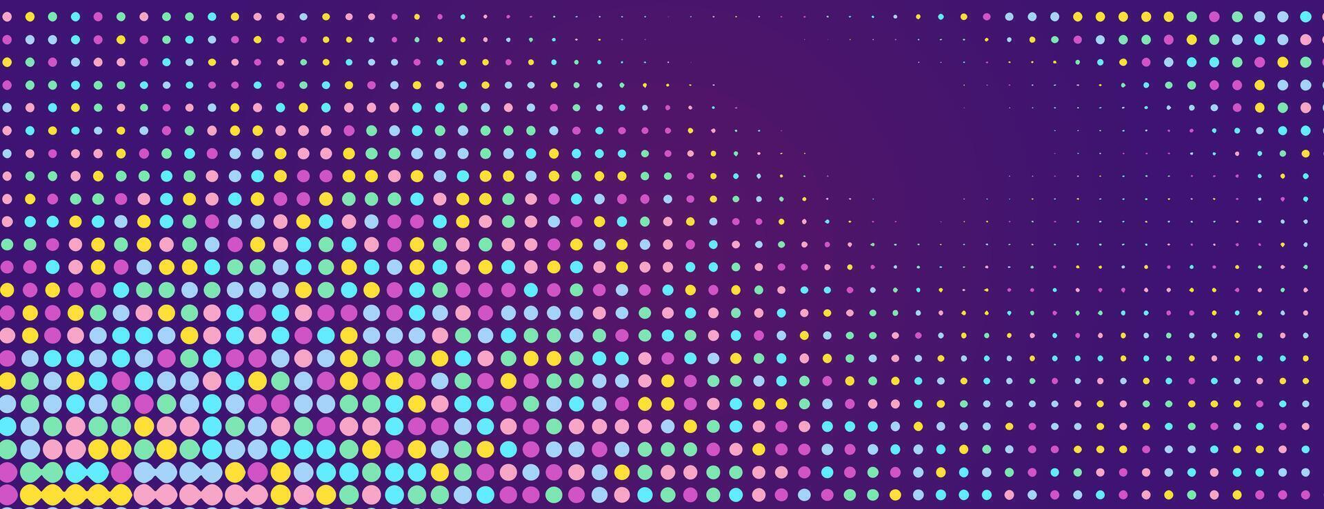 Halftone dot gradient background colorful style vector