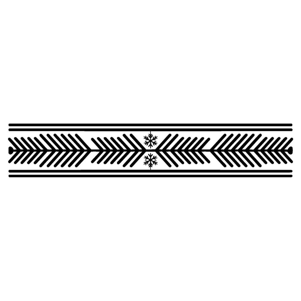 Geometric Snowflake Border on Gradient Background vector