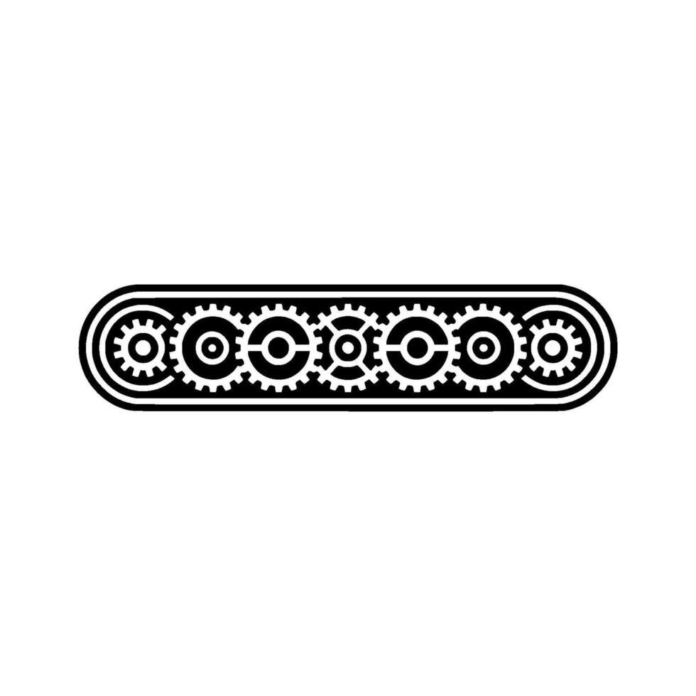 Gear Mechanism Line Art Black and White on Gradient Background vector