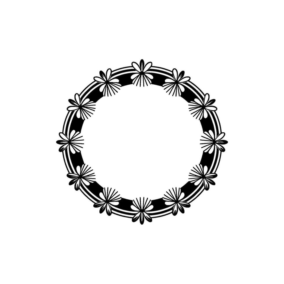 Elegant Floral Frame, Minimalist , Invitation Decor vector