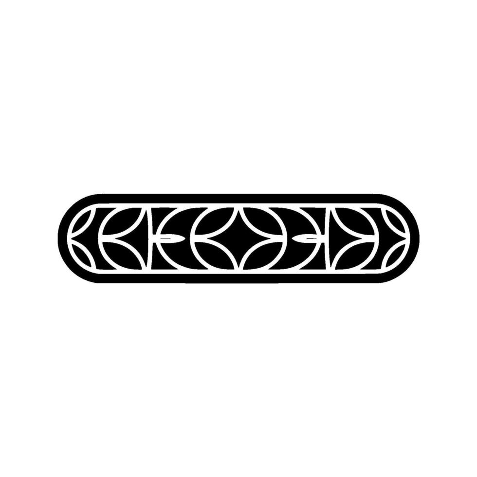 Minimalist Geometric Pattern, Decorative Black and White Ornament vector