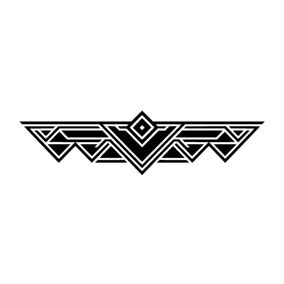 Minimalist Geometric Border , Art Deco Inspired, Black White vector