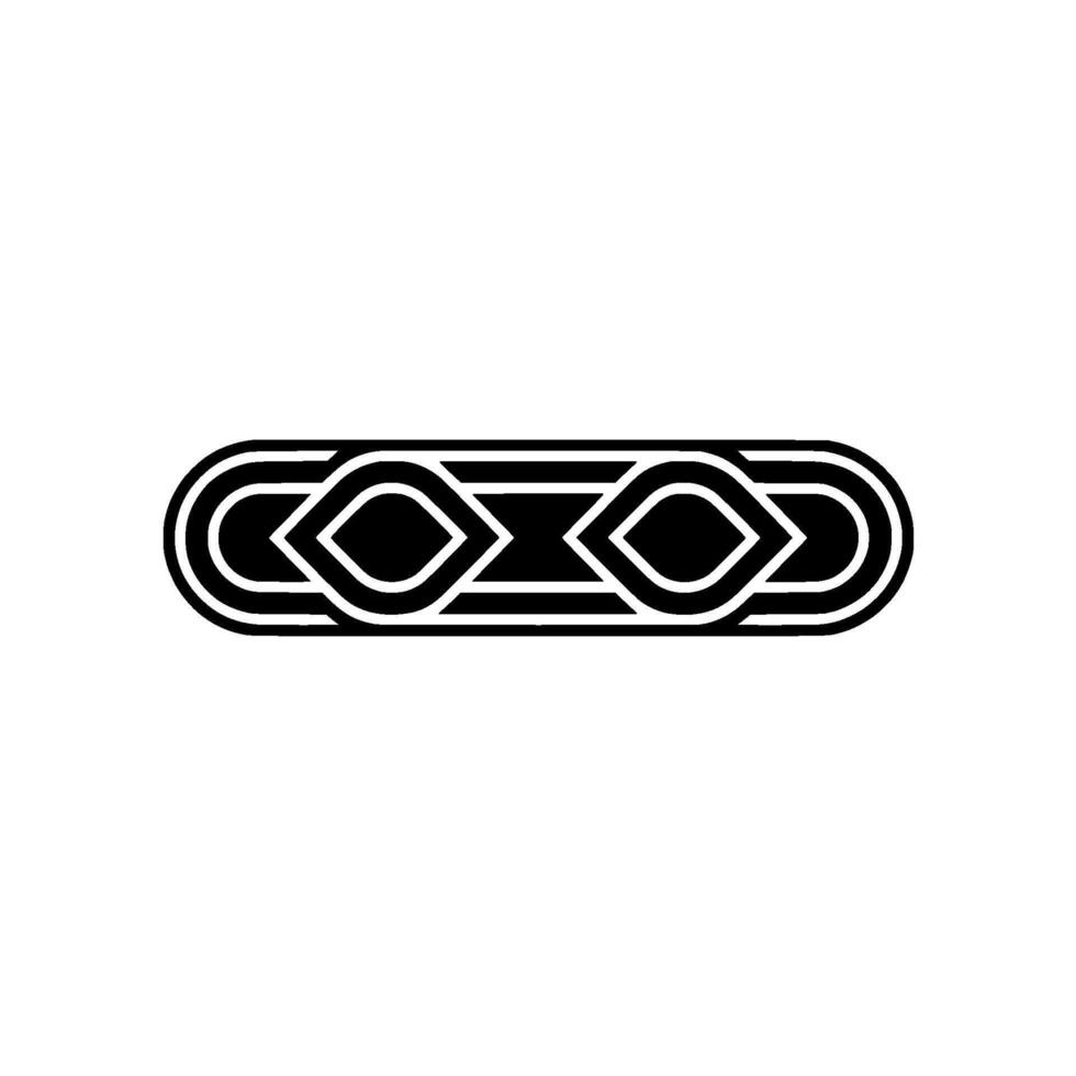 Geometric Eyeshaped Abstract in Black and White on Gray Background vector