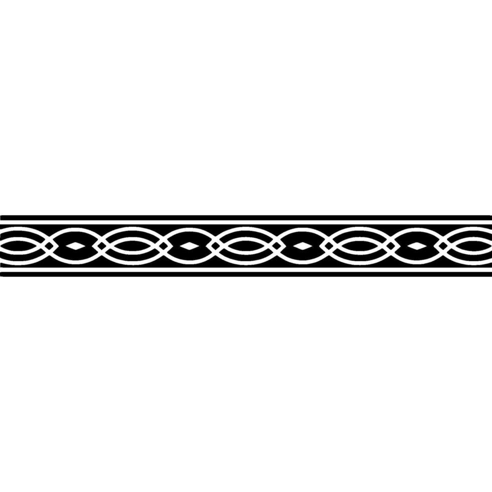 Elegant Black White Ornament Stripe vector