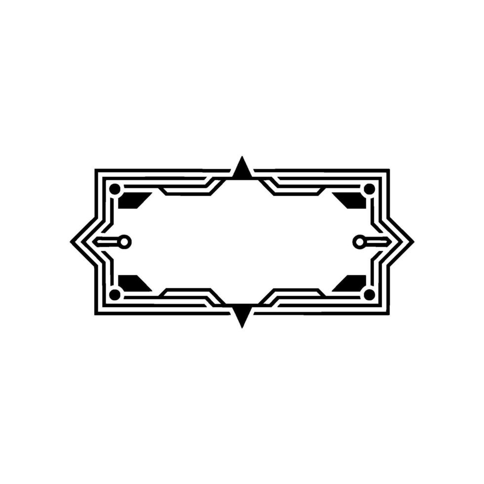 Geometric Frame , Black White, Minimalist vector