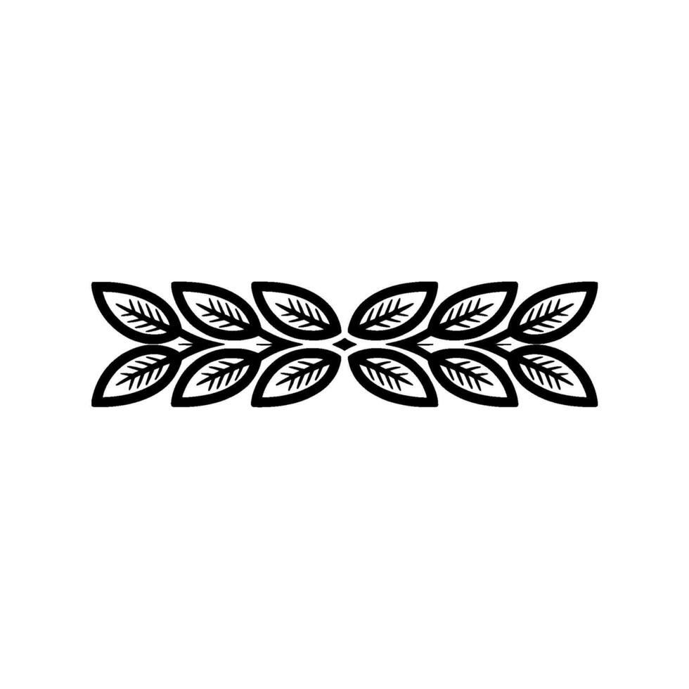 Minimalist Leafy Garland Illustration vector