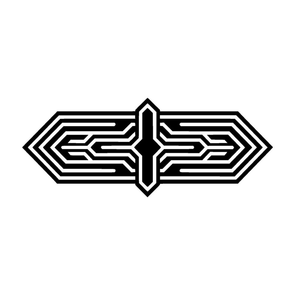 Abstract Geometric Line Art on Gradient Background vector