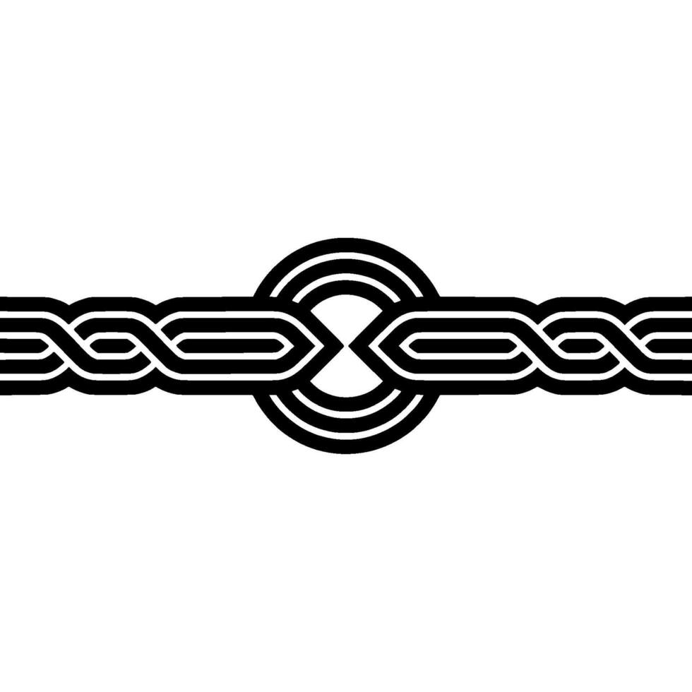 Abstract Geometric Border Black White Minimalist vector