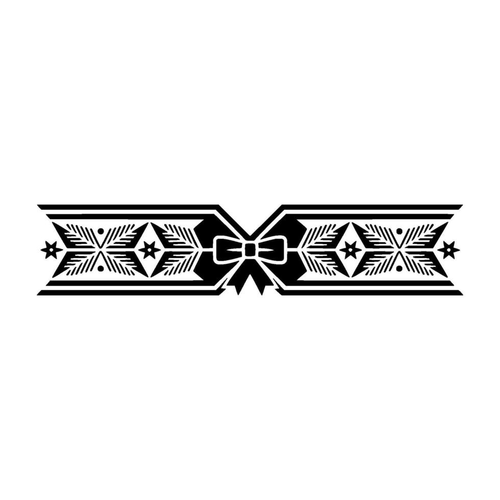 Elegant Black White Ribbon Border Illustration vector