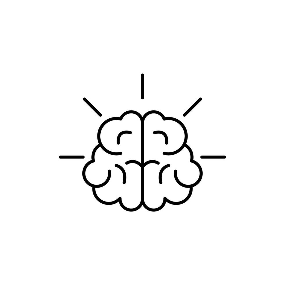 Icon a brain vector