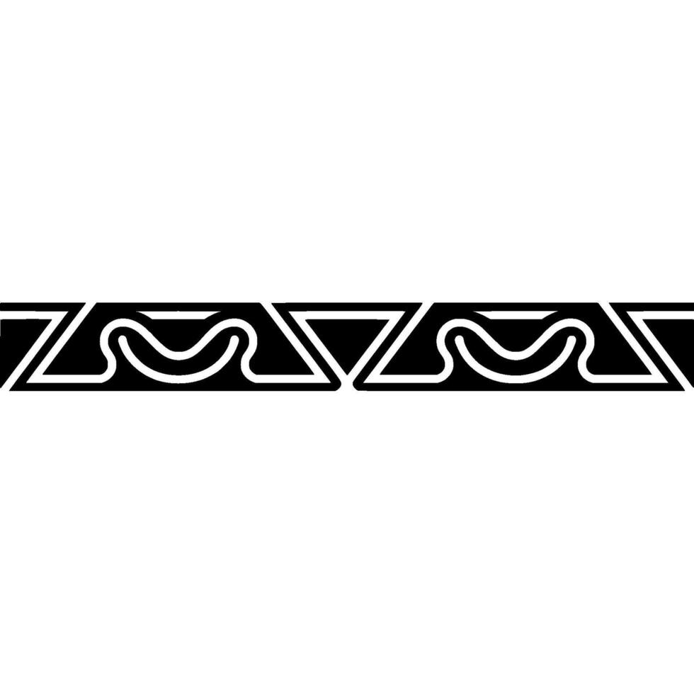 Geometric Border with Repeating Shapes vector