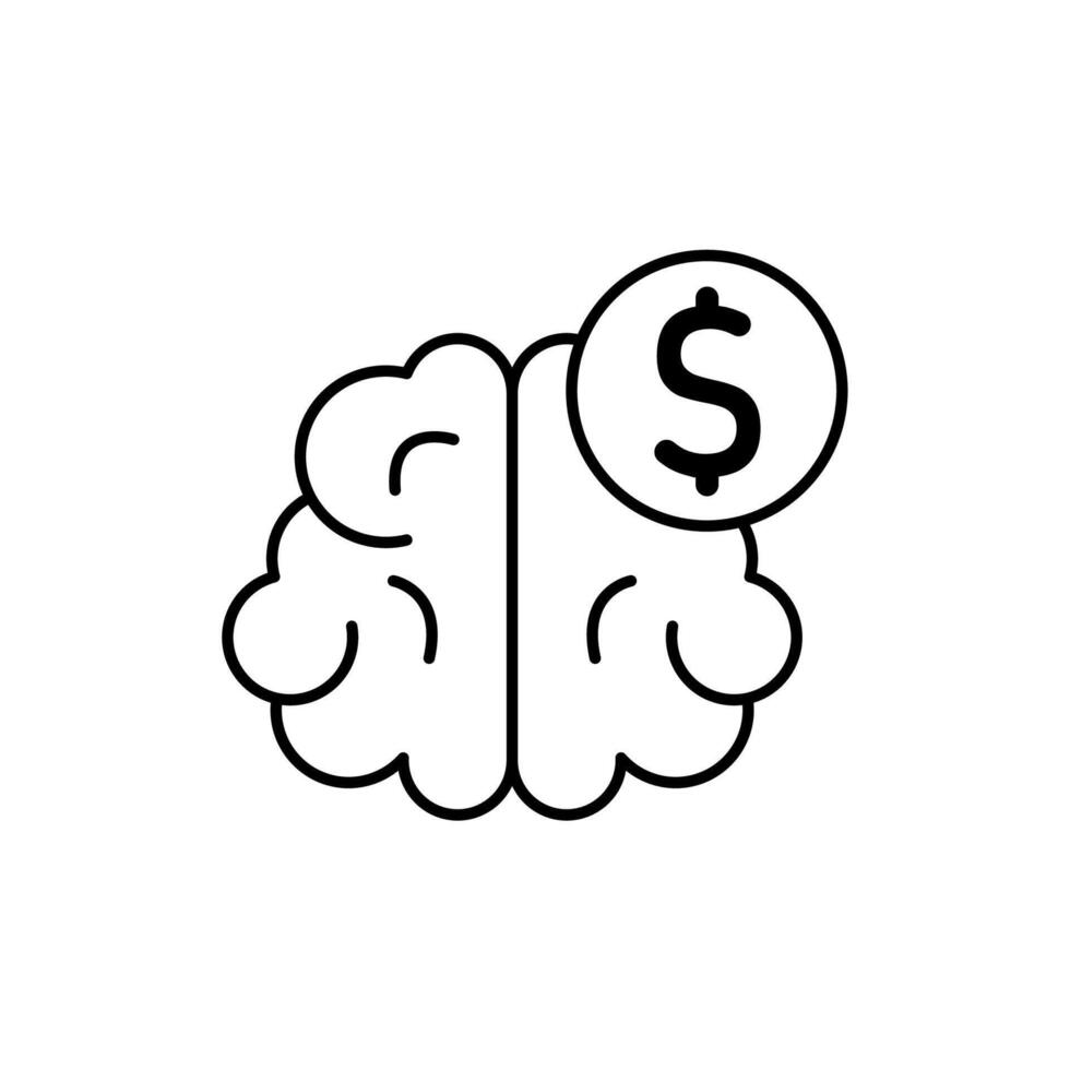 Icon a mindset vector