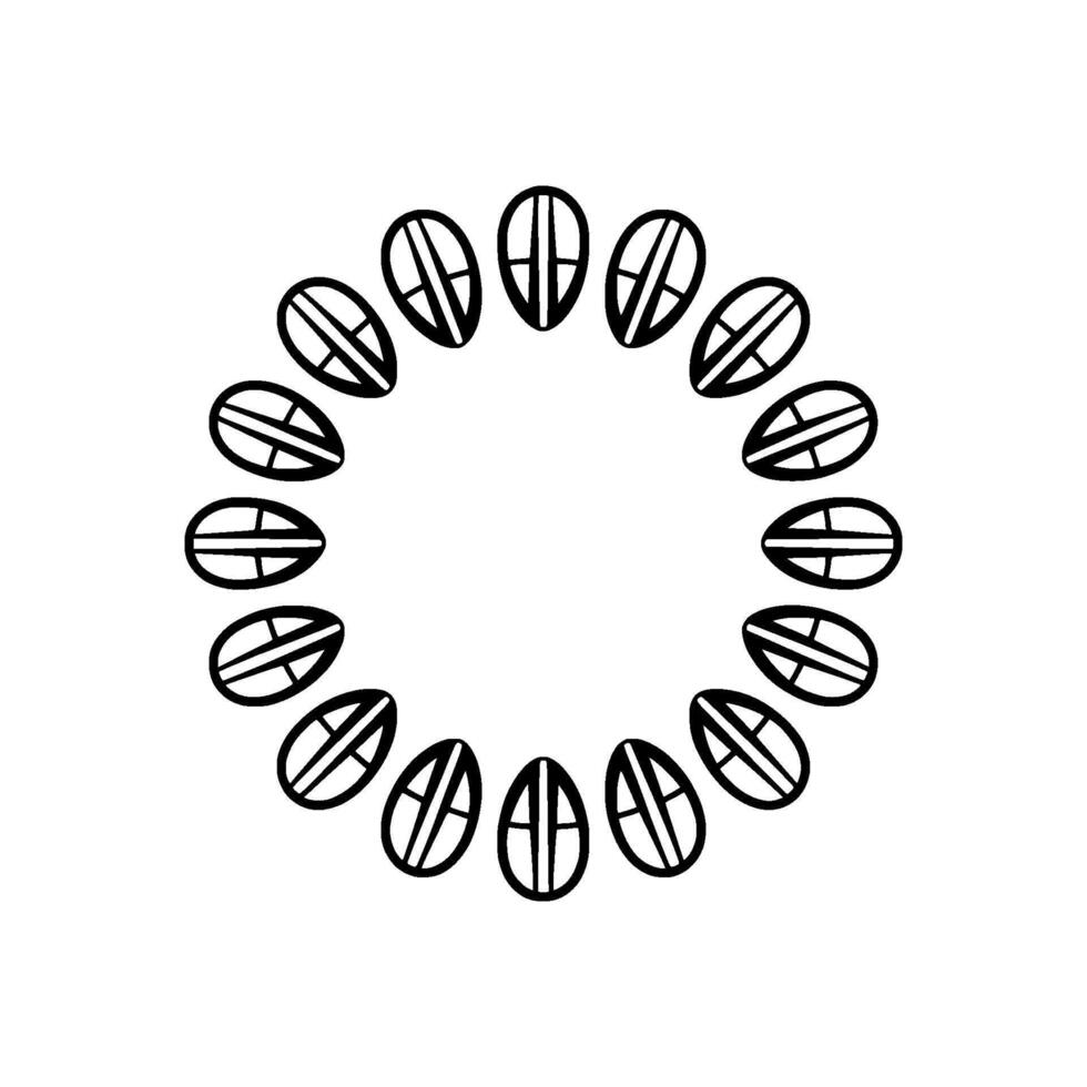 Minimalist Black Circle Pattern on White Background vector