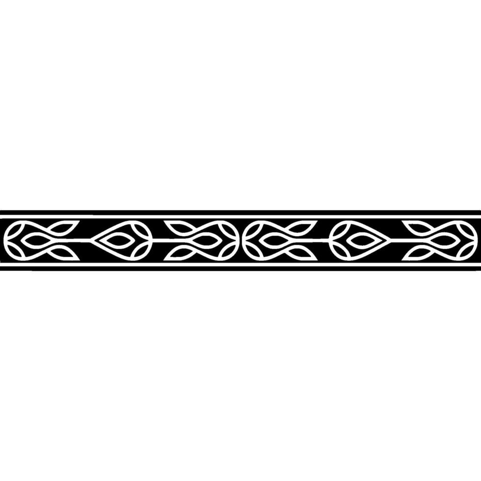 Elegant Minimalist Border with Abstract Repeating Pattern vector