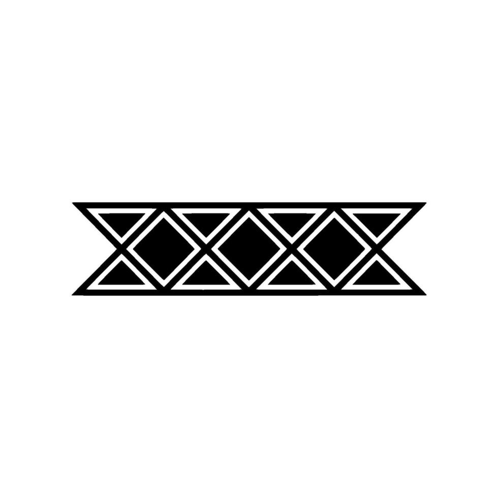 Geometric Black and White Pattern on Light Grey Background vector